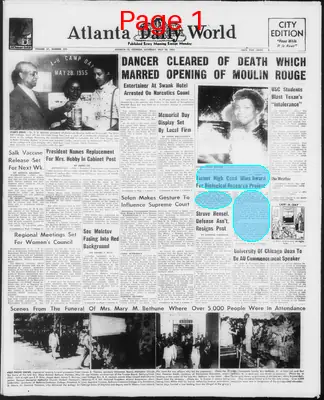 Page thumbnail for Atlanta Daily World