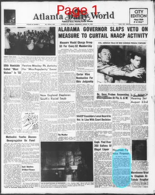 Page thumbnail for Atlanta Daily World
