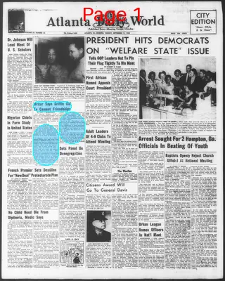 Page thumbnail for Atlanta Daily World