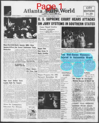 Page thumbnail for Atlanta Daily World