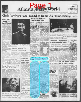 Page thumbnail for Atlanta Daily World