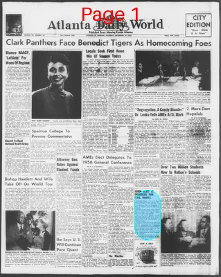 Page thumbnail for Atlanta Daily World