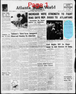 Page thumbnail for Atlanta Daily World
