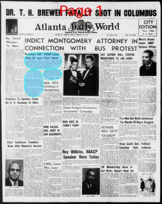 Page thumbnail for Atlanta Daily World