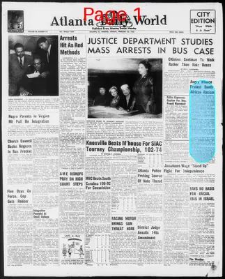 Page thumbnail for Atlanta Daily World