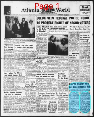 Page thumbnail for Atlanta Daily World