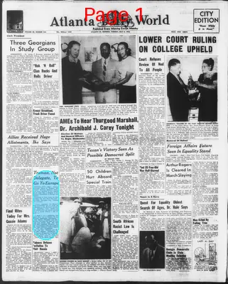 Page thumbnail for Atlanta Daily World