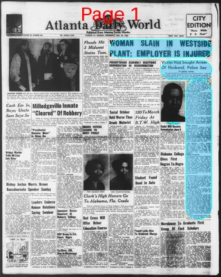 Page thumbnail for Atlanta Daily World