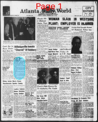 Page thumbnail for Atlanta Daily World