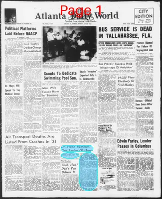 Page thumbnail for Atlanta Daily World