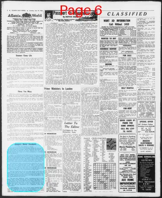 Page thumbnail for Atlanta Daily World