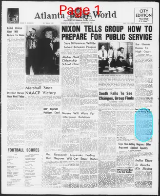 Page thumbnail for Atlanta Daily World