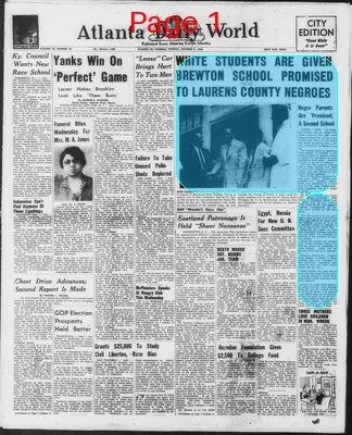 Page thumbnail for Atlanta Daily World