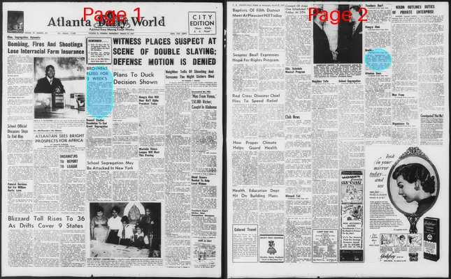 Page thumbnail for Atlanta Daily World