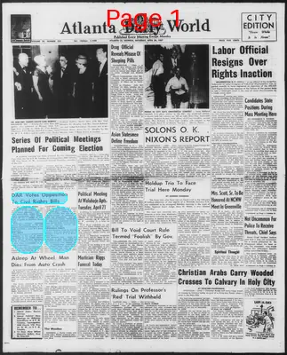 Page thumbnail for Atlanta Daily World
