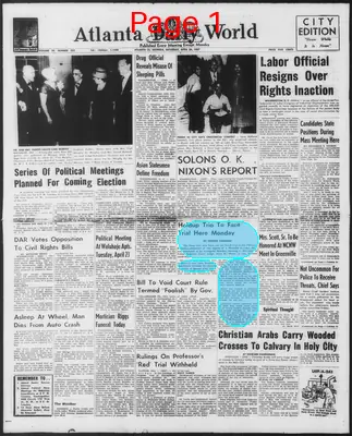 Page thumbnail for Atlanta Daily World