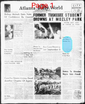 Page thumbnail for Atlanta Daily World