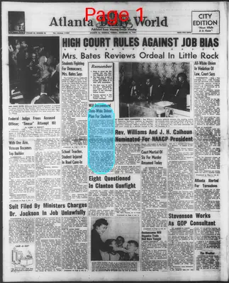 Page thumbnail for Atlanta Daily World