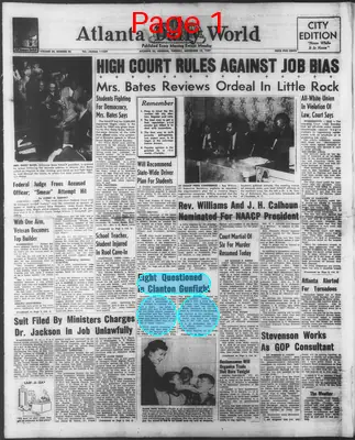 Page thumbnail for Atlanta Daily World