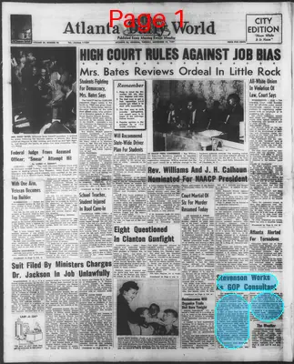 Page thumbnail for Atlanta Daily World