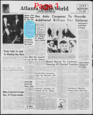 Page thumbnail for Atlanta Daily World