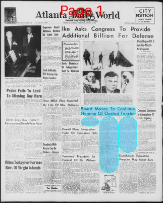 Page thumbnail for Atlanta Daily World