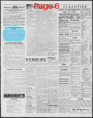 Page thumbnail for Atlanta Daily World