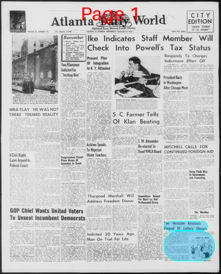 Page thumbnail for Atlanta Daily World