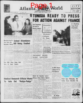 Page thumbnail for Atlanta Daily World