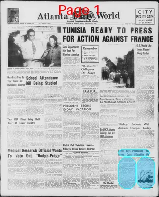 Page thumbnail for Atlanta Daily World