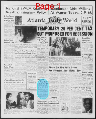 Page thumbnail for Atlanta Daily World
