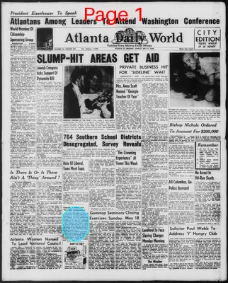 Page thumbnail for Atlanta Daily World