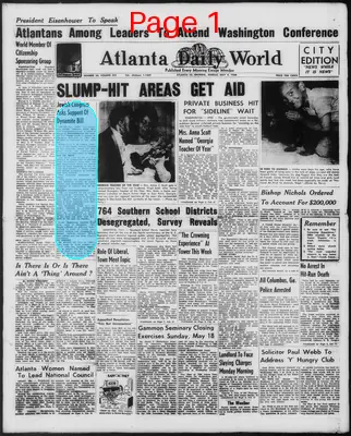 Page thumbnail for Atlanta Daily World