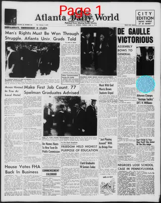 Page thumbnail for Atlanta Daily World
