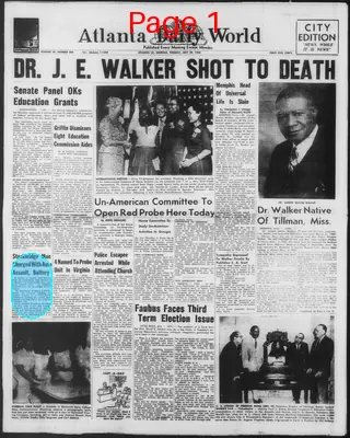 Page thumbnail for Atlanta Daily World