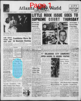 Page thumbnail for Atlanta Daily World