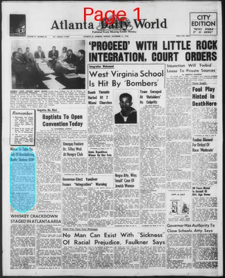 Page thumbnail for Atlanta Daily World