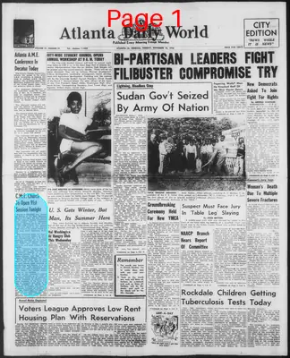 Page thumbnail for Atlanta Daily World