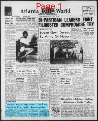 Page thumbnail for Atlanta Daily World