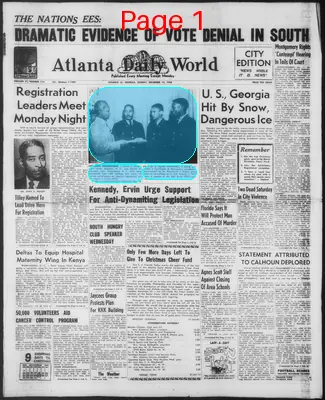 Page thumbnail for Atlanta Daily World