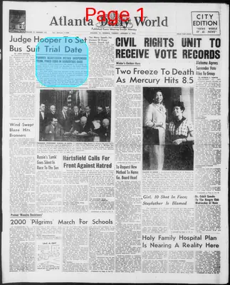 Page thumbnail for Atlanta Daily World