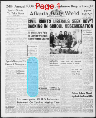 Page thumbnail for Atlanta Daily World