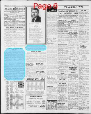 Page thumbnail for Atlanta Daily World