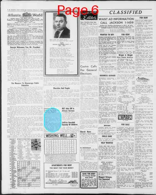 Page thumbnail for Atlanta Daily World
