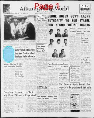 Page thumbnail for Atlanta Daily World
