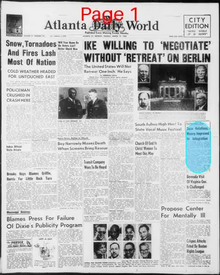 Page thumbnail for Atlanta Daily World