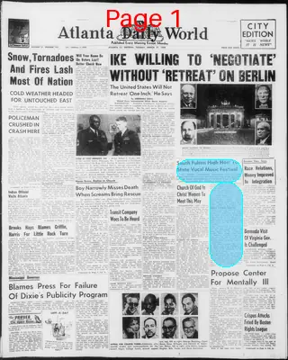 Page thumbnail for Atlanta Daily World