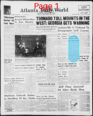 Page thumbnail for Atlanta Daily World