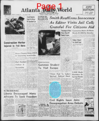 Page thumbnail for Atlanta Daily World