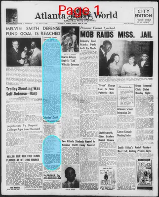 Page thumbnail for Atlanta Daily World
